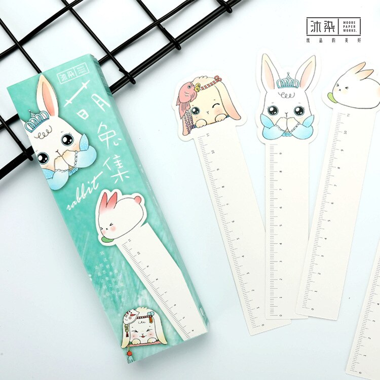 30 stuks/pak schattige konijnenbladwijzer, boekenlegger, paperclips, schoolbenodigdheden, leesaccessoires