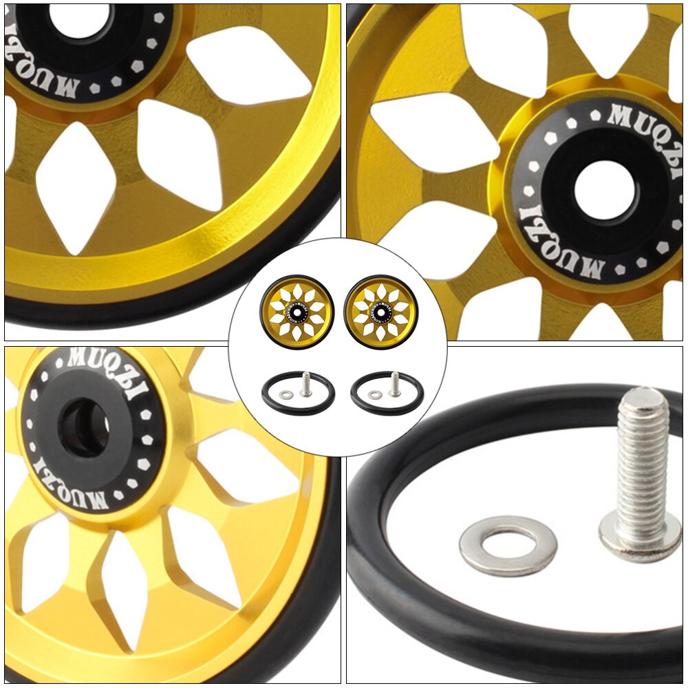 Easy Wheel – roues de vélo pliantes en alliage d'aluminium, Compatible avec Brompton, 1 ensemble