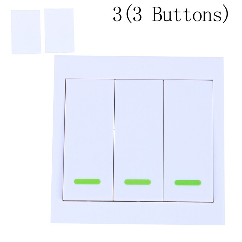 86 Wall Panel Wireless Remote Control Switch Transmitter 1 2 3 Button RF Receiver For Bedroom Ceiling Light Lamp: 3 Button Transmitter