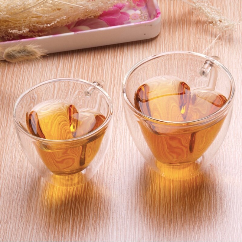 Butelka wody w kształcie serca kubek krótki szklany kubek na wodę śliczne dzieci dziewczyna szkoła Kawaii butelki miłośnicy prezent kolba różowy