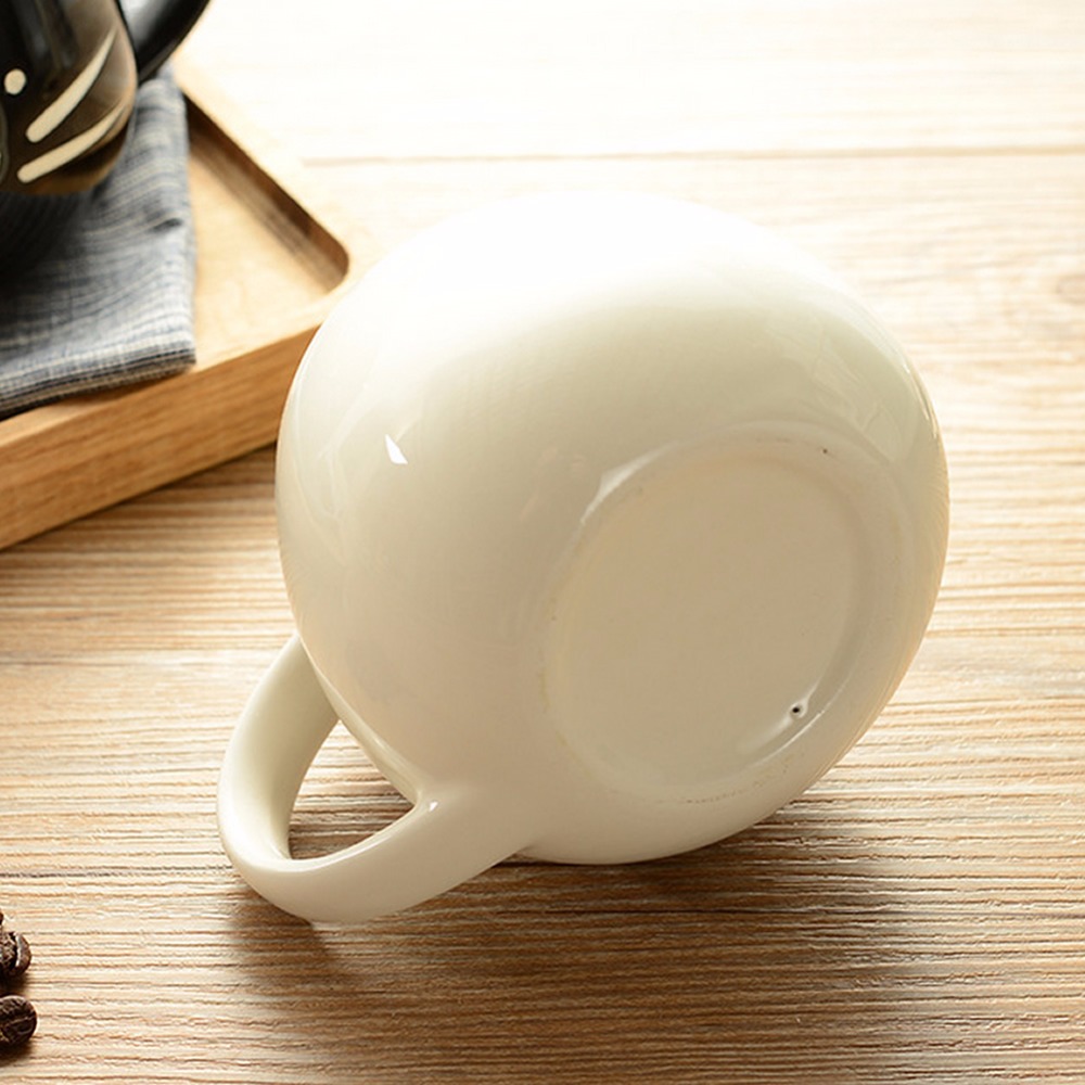 Taza de cerámica blanca/negra para parejas, taza para amantes, café, leche, 420ml