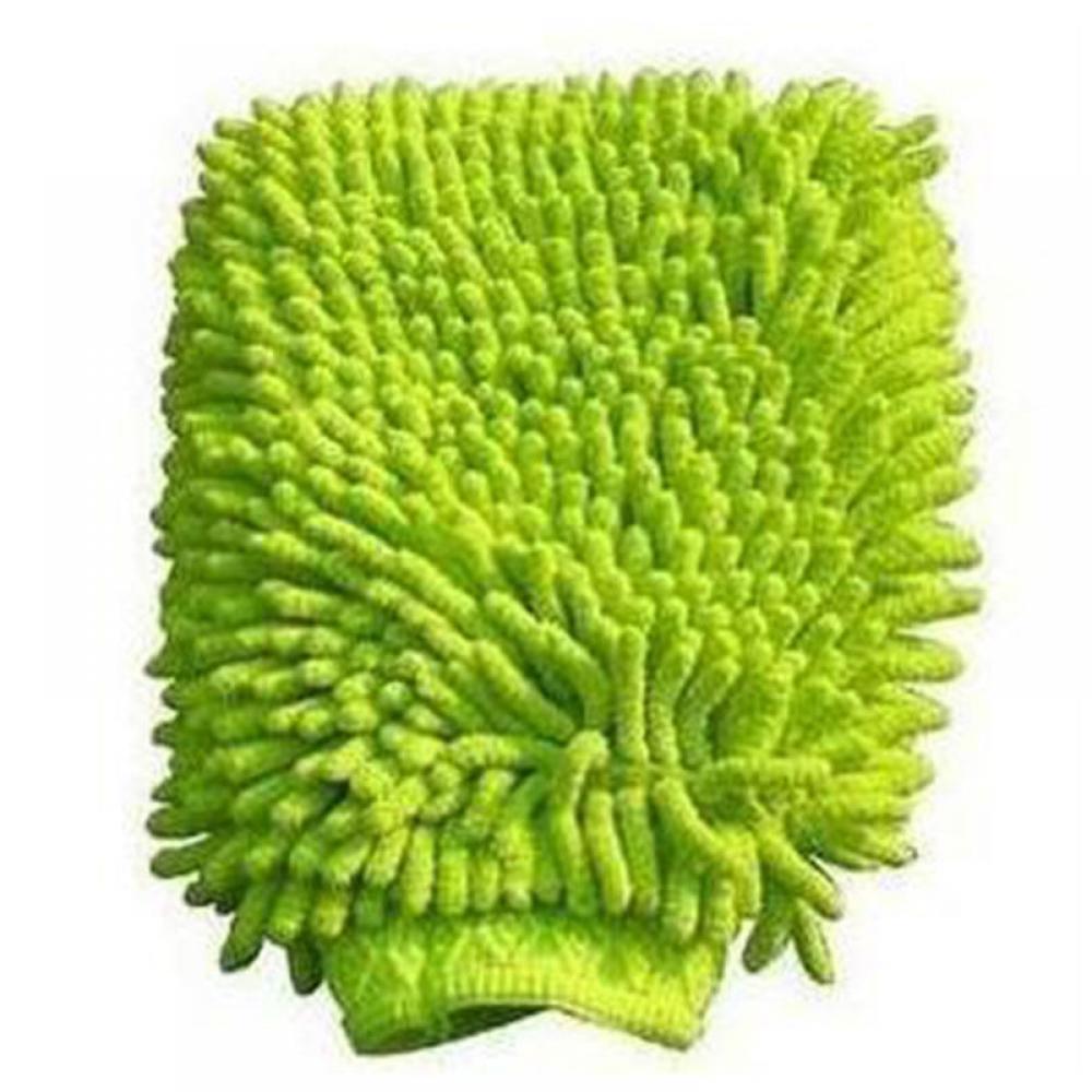 Super mitt mikrofiber bilvindue vask af hjemmet rengøringsdug støvklædehandklæder: Grøn