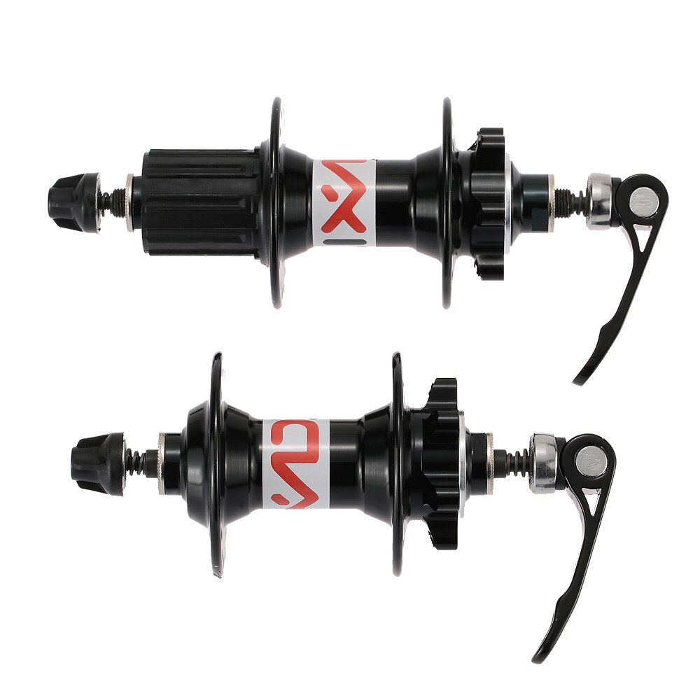 Mountain Bicycle 32H Disc Hubs Aluminium MTB Bike Hub Rear Hub Front Rear Hub with Quick Release Lever Skewers