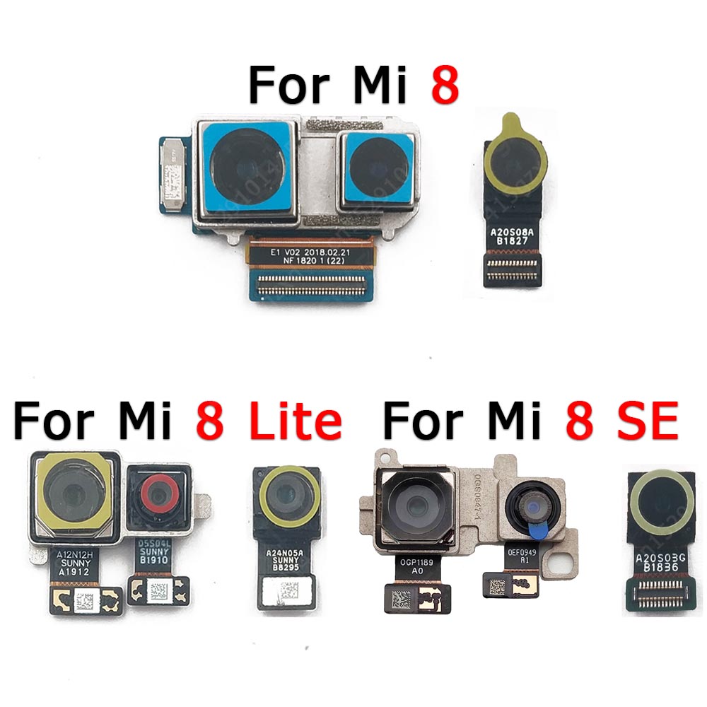 Cámara Frontal trasera Original para Xiaomi Mi 8 Lite Mi8 SE, módulo de cámara trasera, reparación flexible, piezas de repuesto