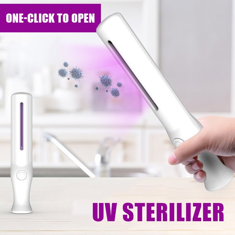 Handheld UV Sterilizer Lamp Portable Travel Home Disinfection Stick for Phones Clothes Bedding H-best