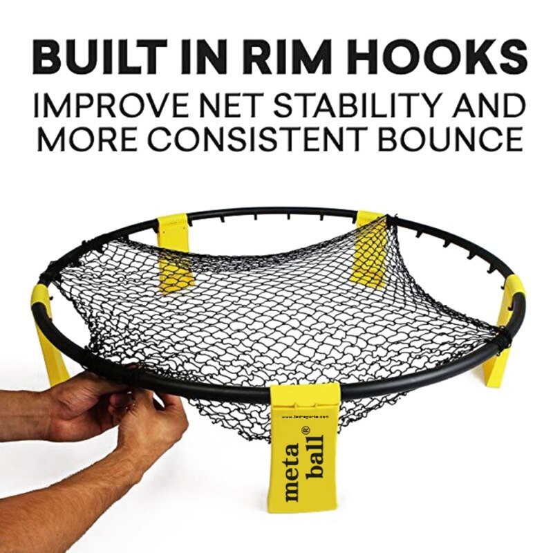 Mini sandvolleyball spike battle ball game set utendørs lagsport volleyball plen treningsutstyr med 3 baller