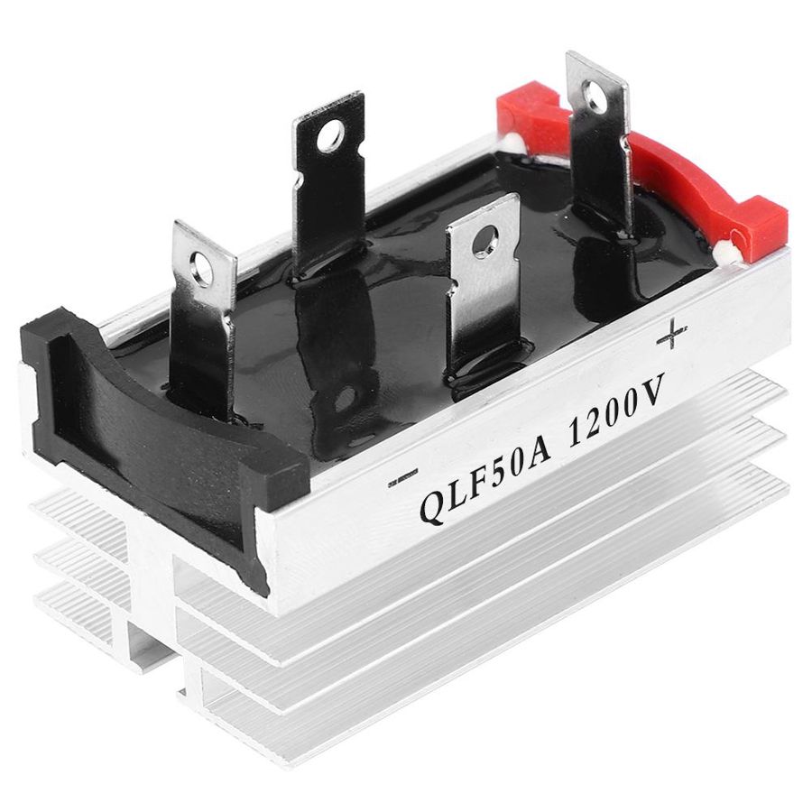 4Pcs Qlf 50A 1200V Single Phase Diode Bridge Rectifier Module Metal Case