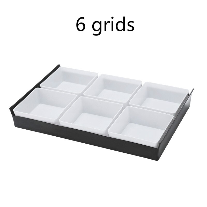 Efterrätt tallrik bricka plast torr frukt snack godis låda nötter melon förvaringslåda te mat maträtt kök arrangör: 1