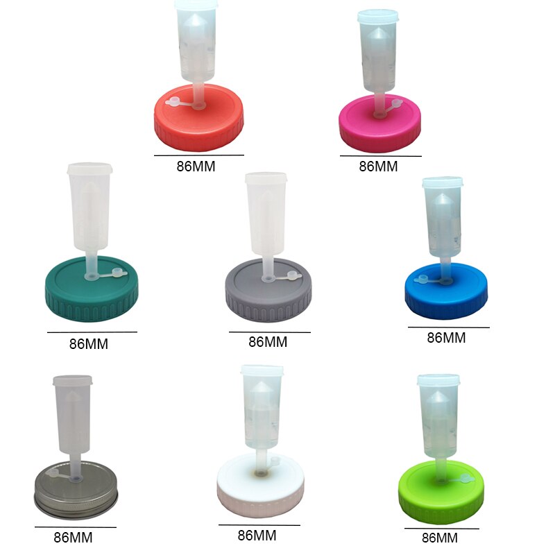 Mason Jar Lid With Airlock Mason Jar Fermenting Lid For Wide Mouth Jars For Making Kimchi, Ginger Carrots, Sauce, Sauerkraut