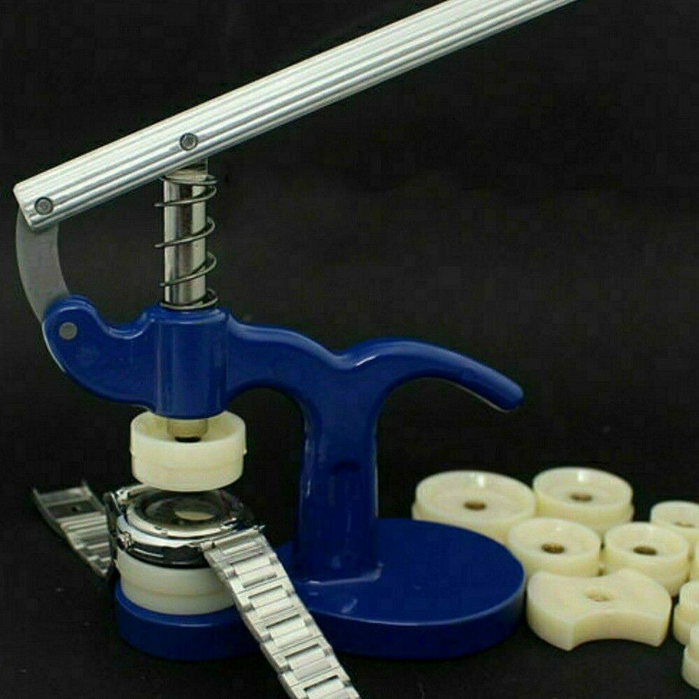 Watch Back Case Press Opener Crystal Glass Closer Fitting Repair Tools Dies Set Replacement