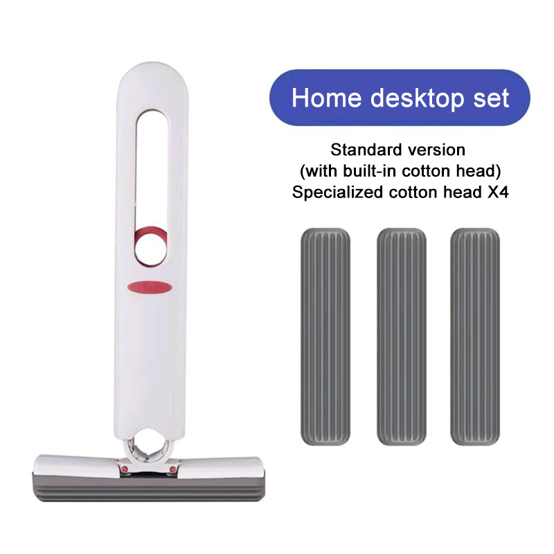 Mini Mopp Falten Leistungsstarke quetschen Hause Reinigung Mops Mit Schwamm Selbst-quetschen Boden Waschen Mops Schreibtisch Fenster Auto Sauber werkzeuge: Schokolade