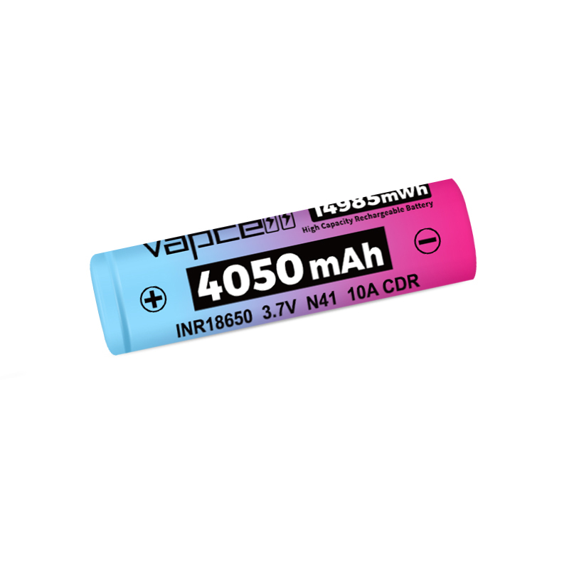 Original Vapcell N41 INR 18650 Battery 4050mah 10A 3.7V Highest Capacity Rechargeable Li-ion Battery for Flashlight Toys