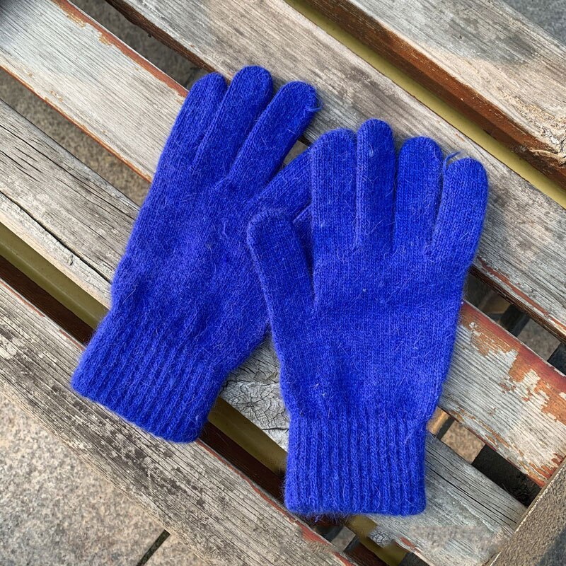 Dames winter schattige pluche warme rijhandschoenen dames handschoenen dames handschoenen dames winterhandschoenen winterhandschoenen: Koningsblauw