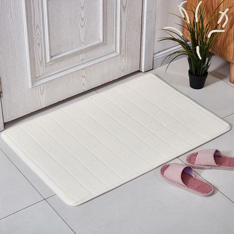 Tæppe vandabsorberende blød memory skummåtte tæpperum 40 x 60cm mat gulvtæppetilbehør skridsko ikke soveværelse bruser bad  t8 j 6
