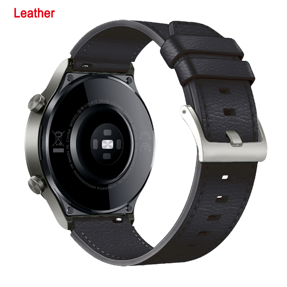 Original 22mm Watchband For Huawei Watch GT3 GT 3 Pro /GT4 Huawei 4 Pro Bracelet Strap GT 2 GT2 Pro 46mm Smartwatch Band: Coal Black / 18mm