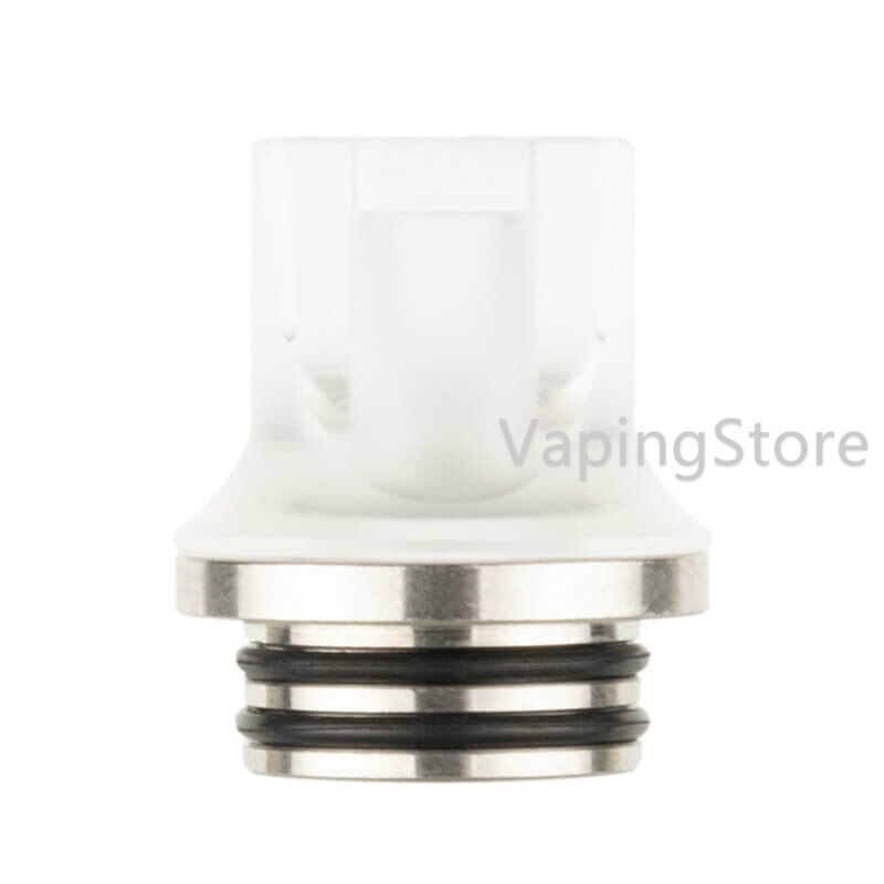 Delrin SS 810 Flat Drip Connector Tip Polished Adaptor Odan Tank/Odan Mini Tank/Skrr S/NRG Tank/Hellvape Destiny RTA Mouthpiece: White