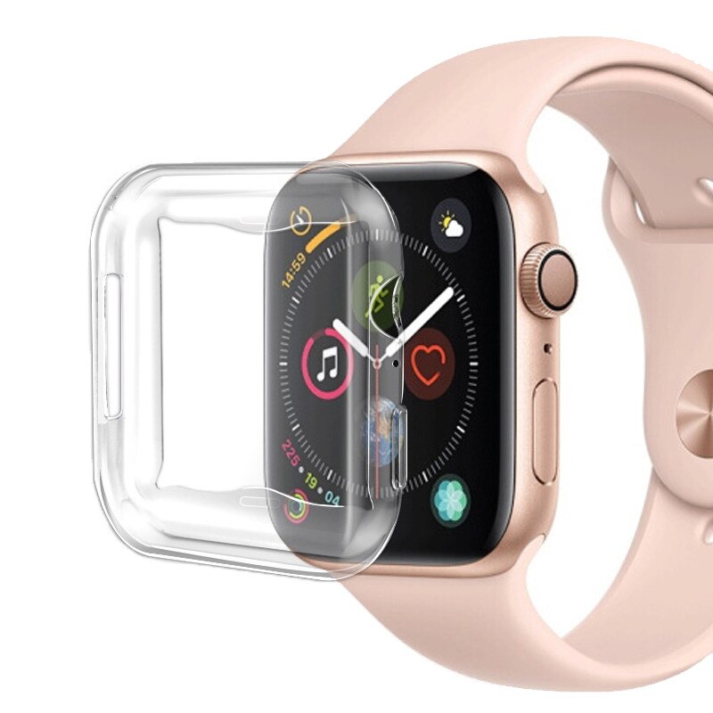 Boîtier de montre pour Apple Watch 5 génération housse de protection coque de protection IWatch 1/2/3/4 coque souple tout compris en Tpu