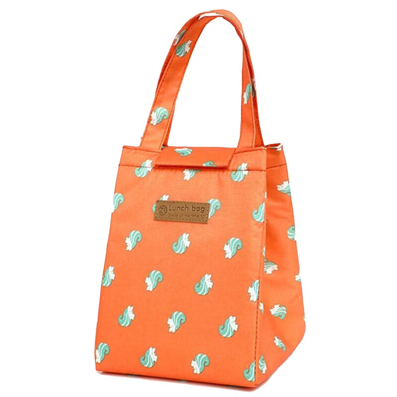 Lunch Tas Print Bloemen Multicolor Koeltassen Vrouwen Waterpr Hand Pack Thermische Ontbijt Doos Draagbare Picknick Reizen