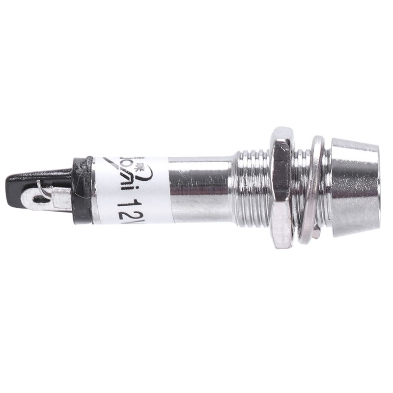 8mm LED Dashboard warning light 12V control indicator light Green 1pz