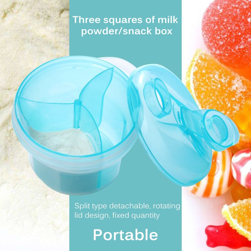 3 grid Milk Powder Box Milk Powder Can Milk Powder Container Dispenser Milk Powder Storage Box Independent Mix Container