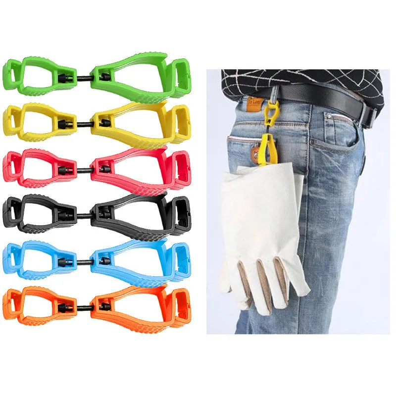 Plastic Handschoen Clips Arbeidsbescherming Handschoen Klem Grijper Vanger Met Hangende Gespen Anti Verlies Clips Outdoor Multifunctioneel Gereedschap