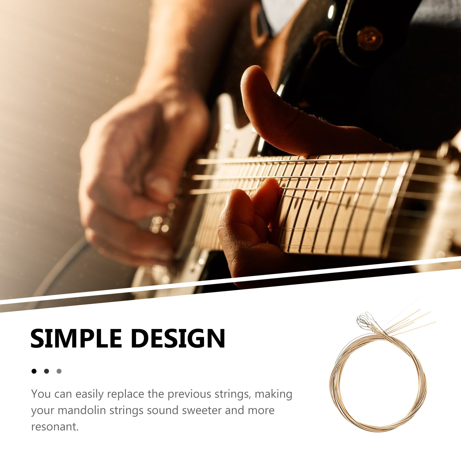 8 Stuks Professionele Mandoline Vervanging Strings Praktische Mandoline Snaren