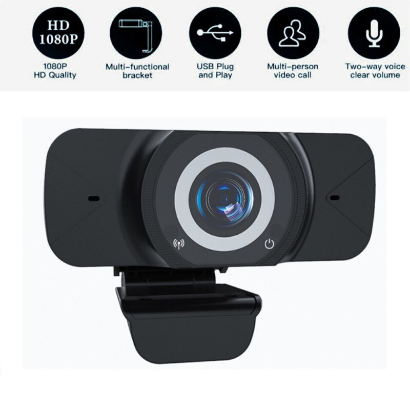 Hd 1080p webcam autofokus webkamera cam til pc bærbar desktop med mikrofon hd autofokus kamera
