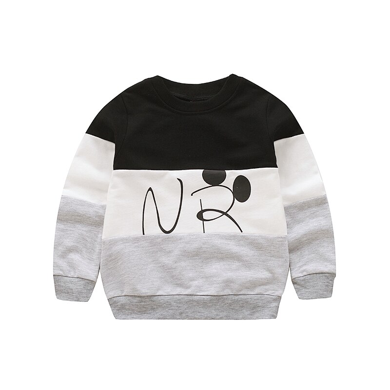 V-TREE Printemps automne bande garçons t shirt à manches longues t-shirts pour filles coton enfants garçon vêtements bébé chemise