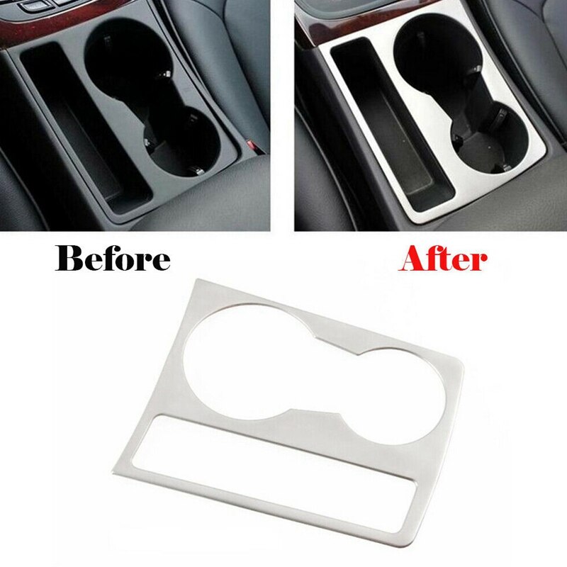 Car Interior Console Cup Holder Trim Cover For- A4 A5