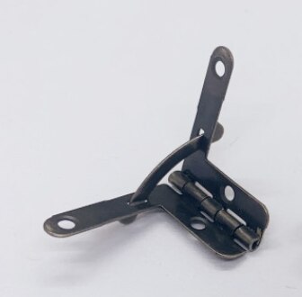 10Pcs Antique Bronze Hinge Support Frame Jewelry Wine Case Wooden Cigar box lid 90 Degree Spring furniture Hardware: Bronze