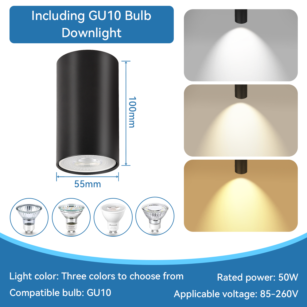 LED Spot Light GU10 Downlight Moderne Woondecoratie Gang Plafondlamp Room Decor Spots voor Keuken Woonkamer Slaapkamer: XS / Blauw / 4w