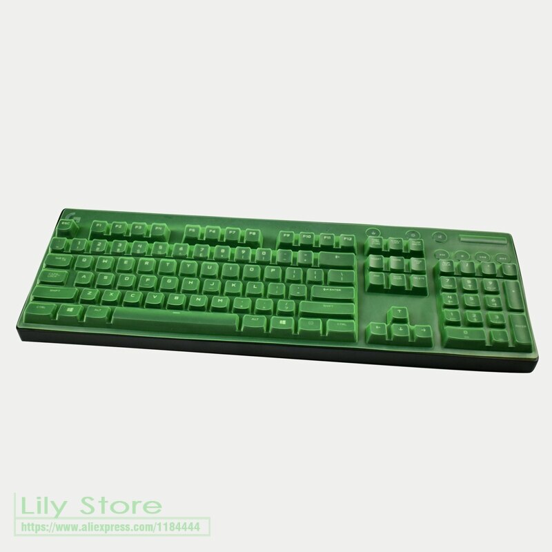 mechanical keyboard protector button dust cover 104 key Protective skin For Logitech G610 G810 backlit game: green