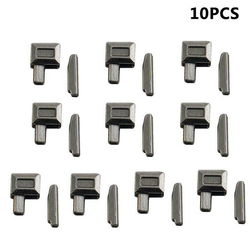 10Sets Metalen Rits Reparatie Rits Stopper Open End Tailor Naaien Stof Tool Craft Kleding Broek Rits Accessoires