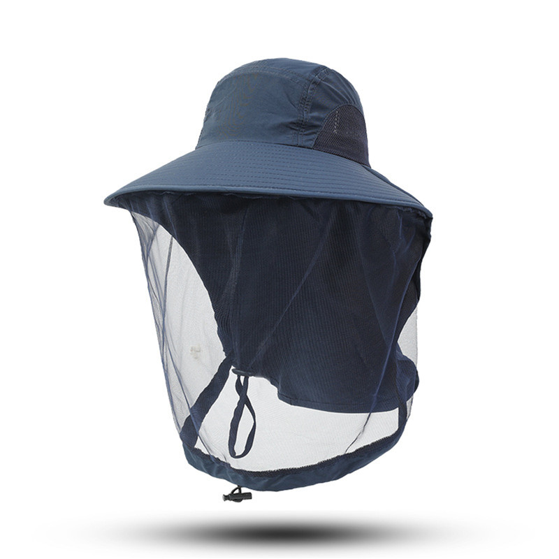 Outdoor Fishing Cap Anti Mosquito Insect Hat Fishing Hat Bug Mesh Head Net Face Protector Camping Hats Fishing Cap