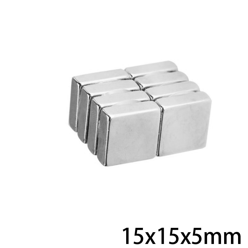 5 ~ 50 stk 15 x 15 x 5 mm kraftige magneter 15 mmx 15mm blok permanent magnetisk 15 x 15 x 5mm neodymmagnet super stærk 15*15*5 mm