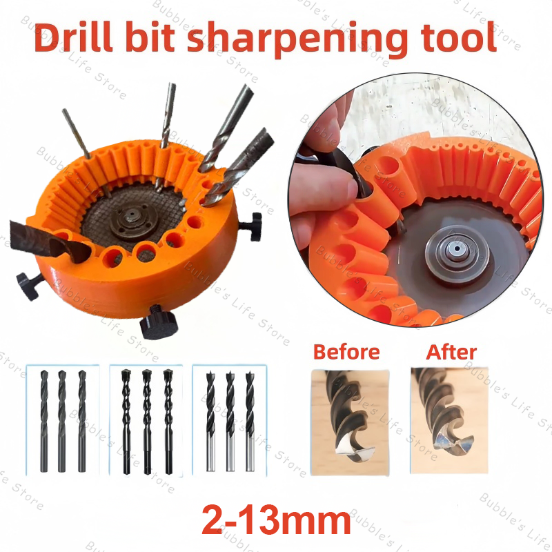 Mehrzweck Bohrer Schleifen Spitzer Polieren Schleifen Werkzeug 125mm Winkel Grinder Powered Werkzeug Teile Für 2-13mm Bohrer Bits: Brown