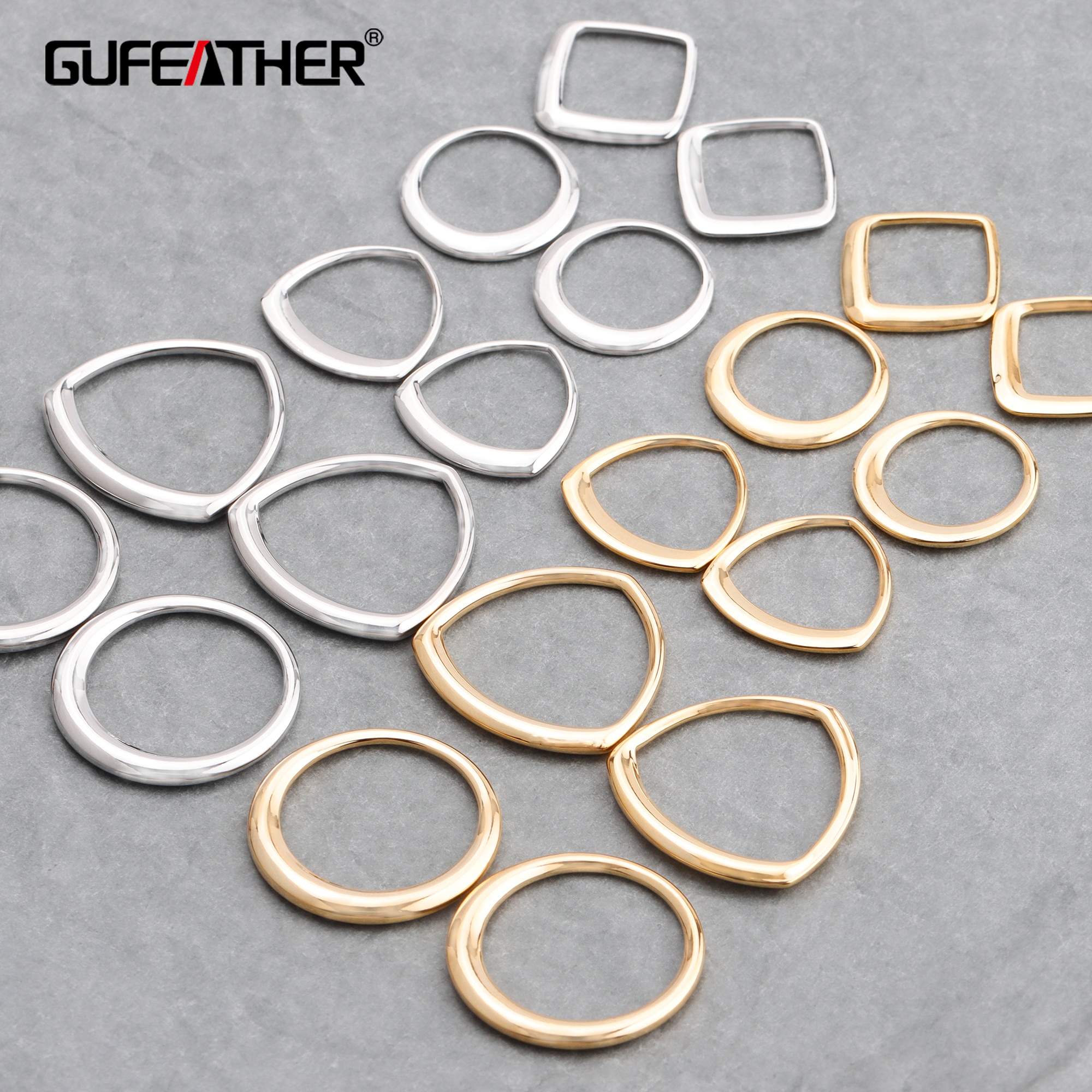 GUFEATHER M714, accessori dei monili, 18k oro placcato, 0.3 micron, rhodium placcato, connettore, di rame metallo, orecchini fai da te, 20 pz/lotto