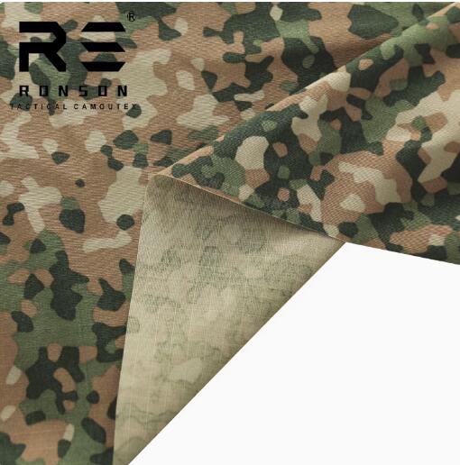 German Oak Leaves Camouflage Cap Boonie Hat Flecktarn Pea Raindrop: Dark Grey