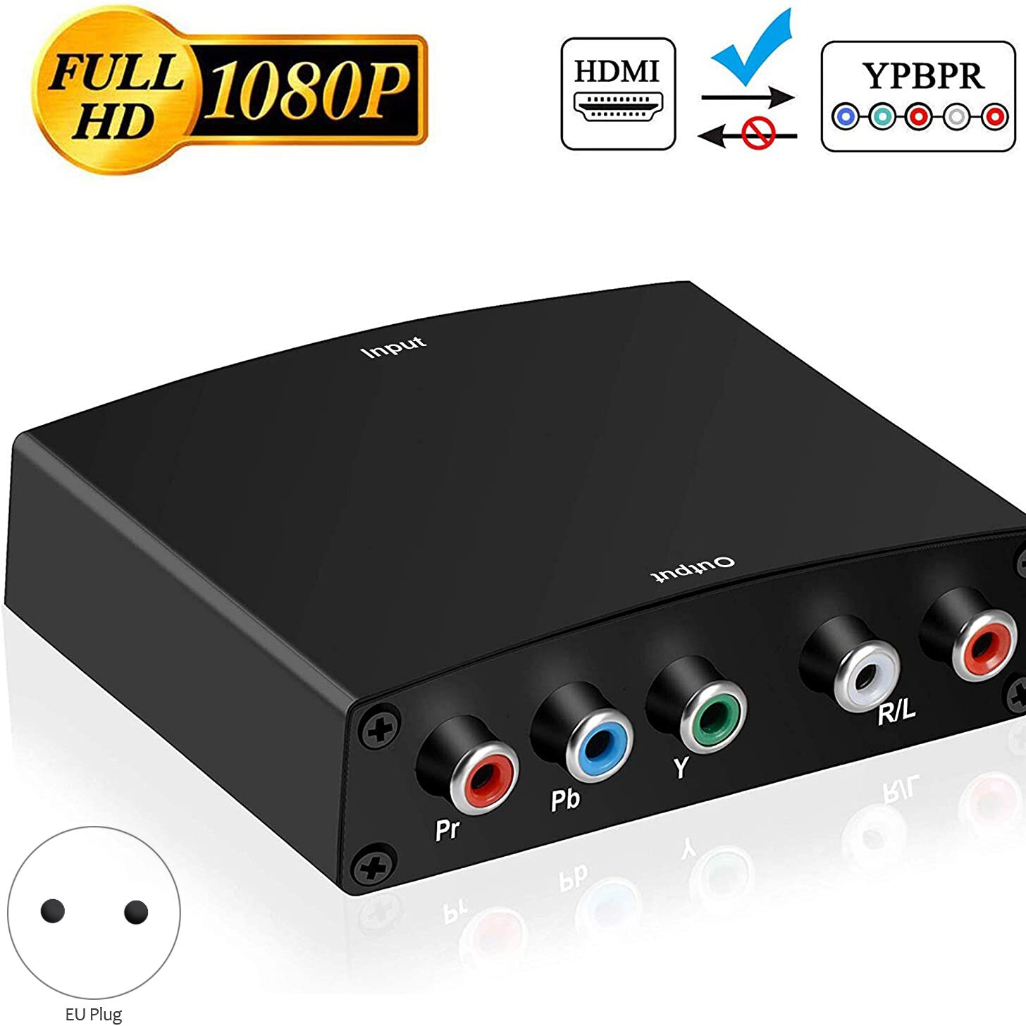 Hdmi Naar 1080P Ypbpr 5RCA Rgb + R/L Converter Voor PS3 Naar Hdtv Projector