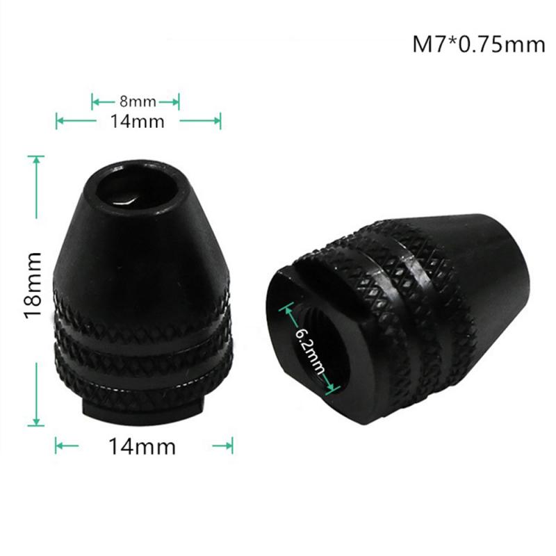 Portabrocas multitaladro eléctrico de 0,3-3,2mm, adaptador de cambio rápido, pinzas, destornillador sin llave, controlador de impacto, Mini convertidor: 04