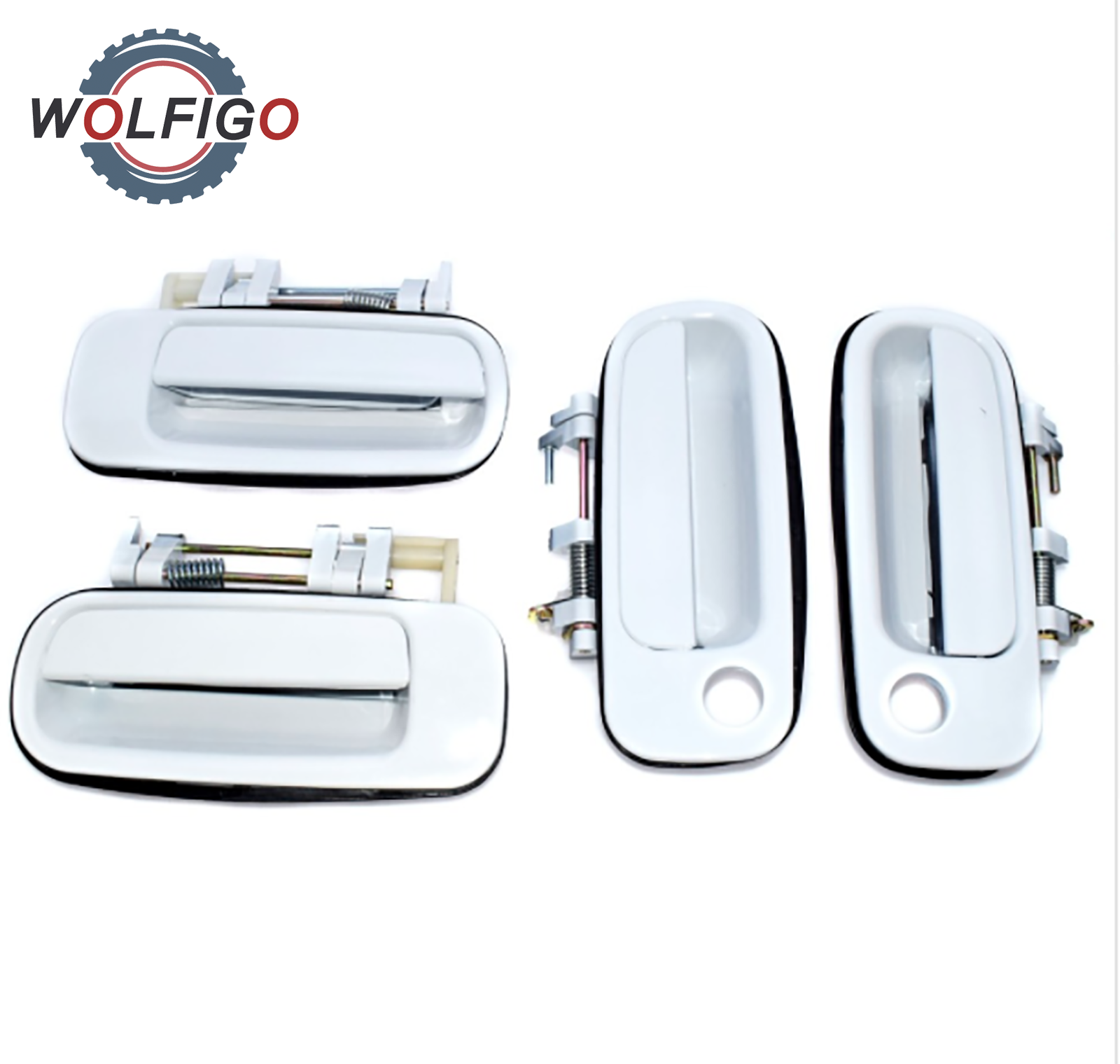 WOLFIGO Set of 4pcs White Outside Door Handle for Toyota Camry 1992-1996 69220-33020 6921033010 6924033010 6923033010