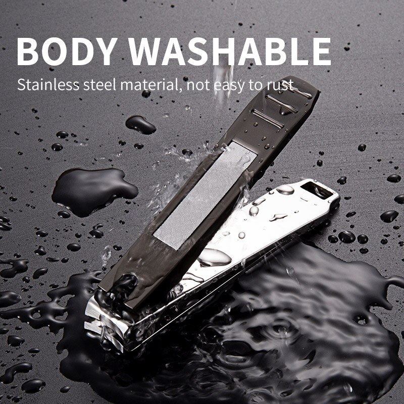 Wide Jaw Nail Clippers Stainless Steel Manicure Cutter Thick Hard Toenail Fingernail Scissors Trimmer Tools