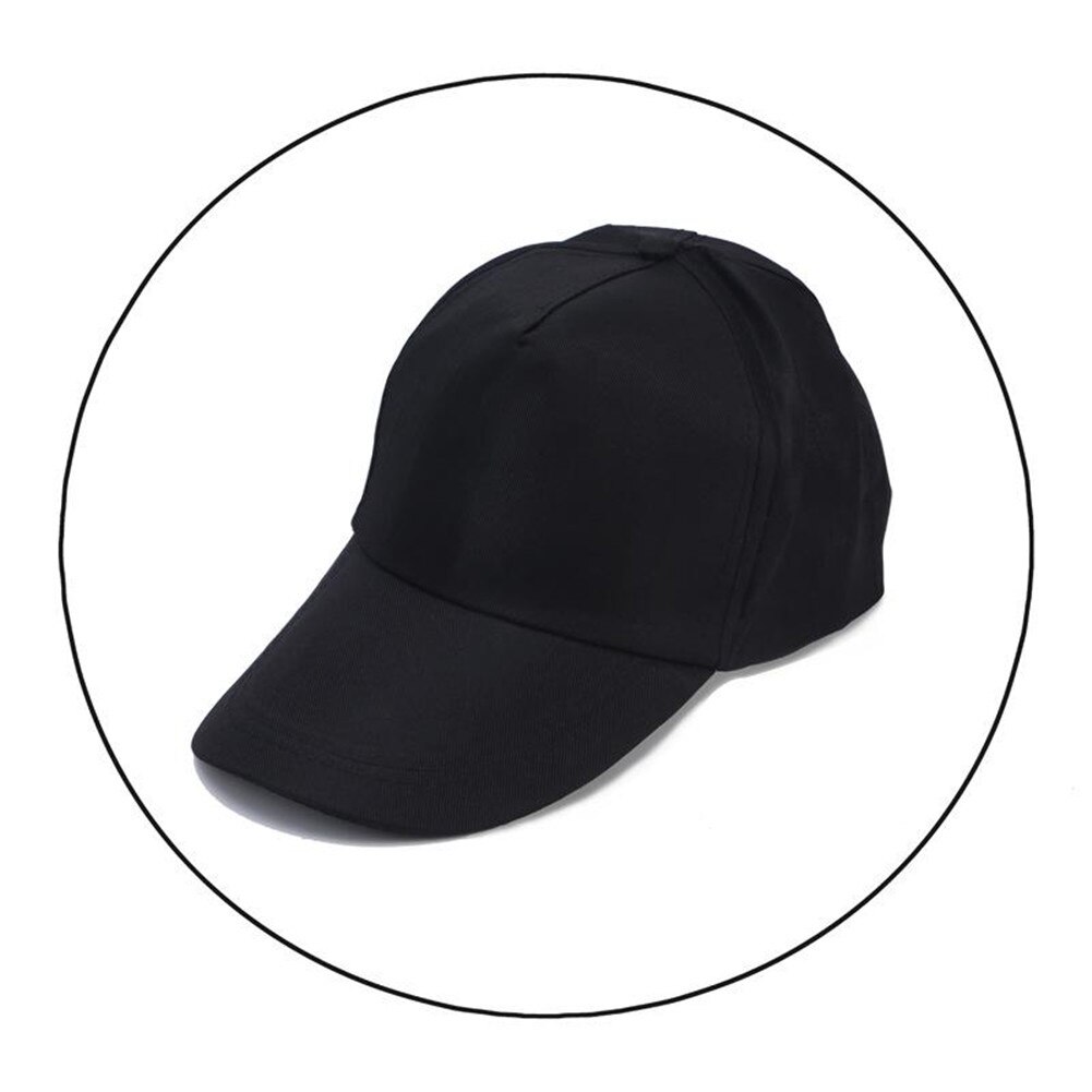 Sport Baseball Cap Lente En Zomer Leisure Hoofd Slijtage Hoofddeksel Visor Baseball Cap Effen Kleur Hoed Verstelbare Mannen Vrouwen Caps: 02 black