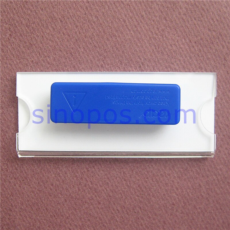 Magnetische Acryl Badge Houder, identiteit naam plaat tag glas plastic conferentie magneet naam badge houders winkel kantoor id-kaarten