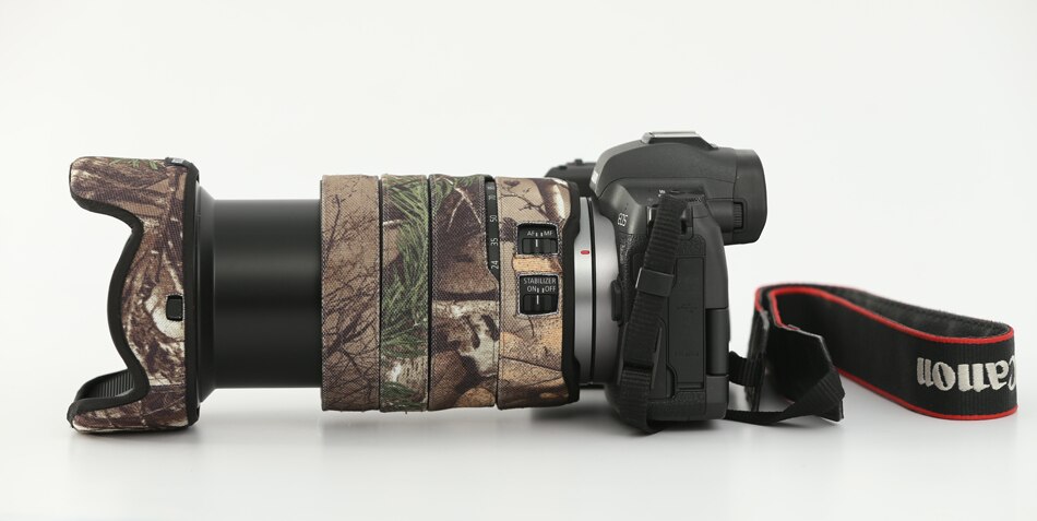 ROLANPRO Objektiv Tarnung Mantel für Kanon RF 24-105mm f4L IST USM Objektiv Schutzhülle Waffen Schutz fallen für Kanon SLR kamera