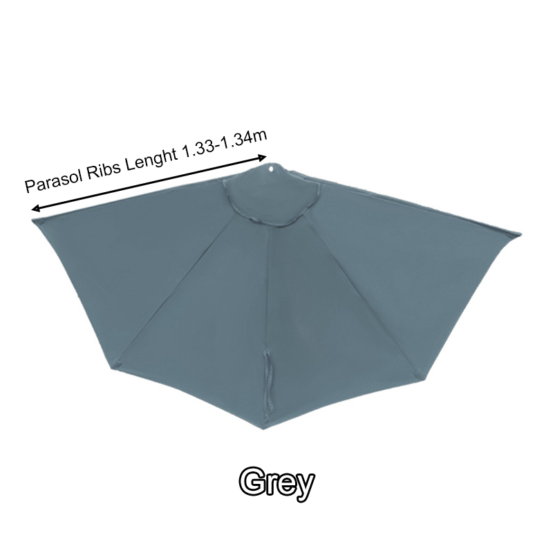 Medio Parasol para exteriores, tela reemplazable para pared, medio paraguas semicircular, tela superior sin soporte, toldo parasol: Borgoña