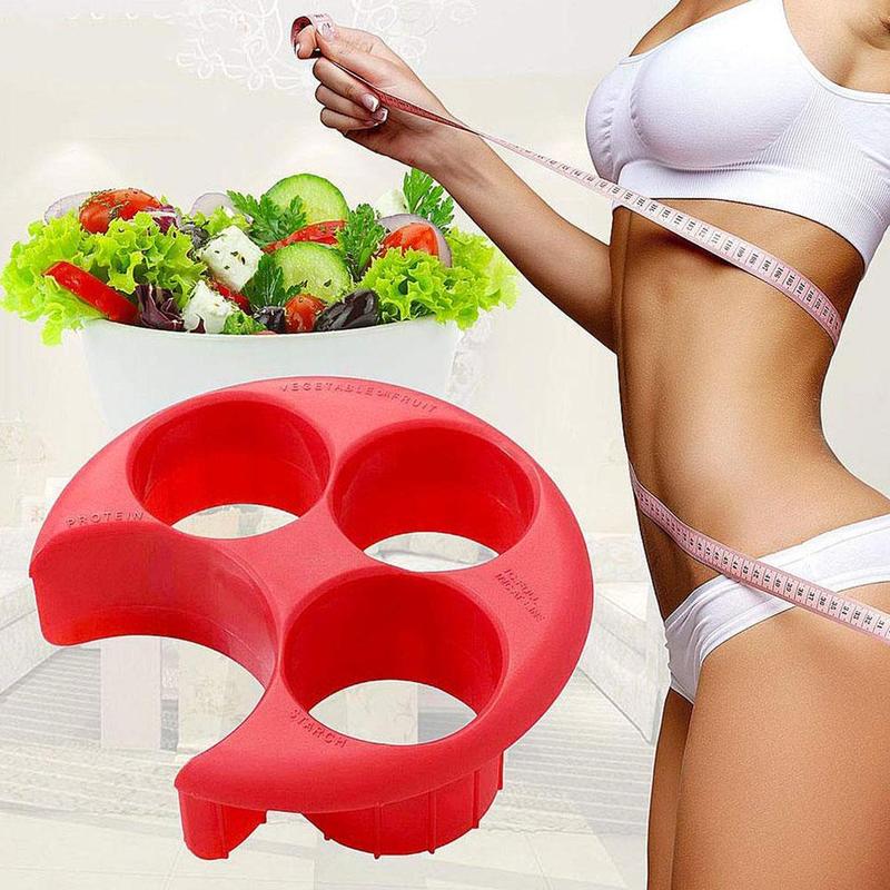 1pc Diet Food Dispenser Kitchen Meal Measure Dish Divider Vegetables Fruit Portion Control Cooking Tools Kitchen Accessories