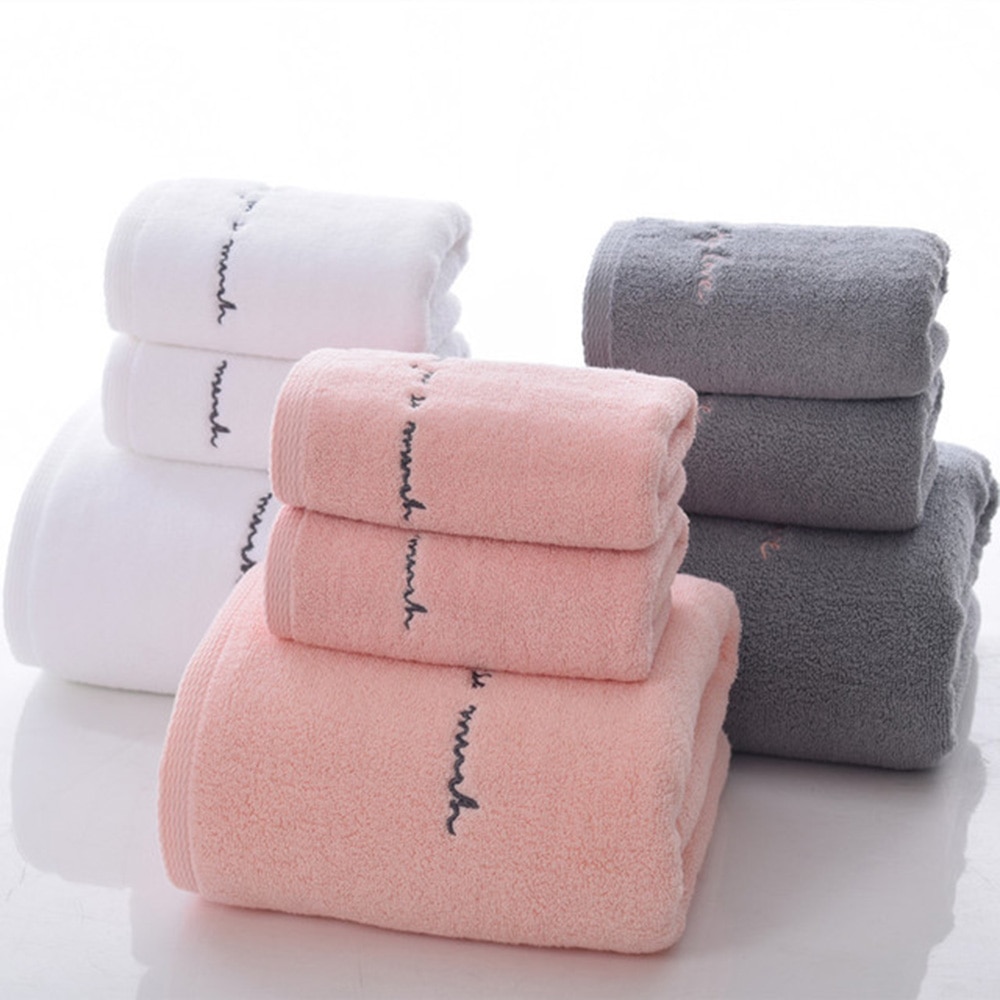 3 Stuks Bad Handdoeken Dikke Katoenen Handdoek Set Gezicht Handdoeken Badhanddoek Voor Volwassenen Basten Hoge Absorberende Badkamer Handdoek Pak