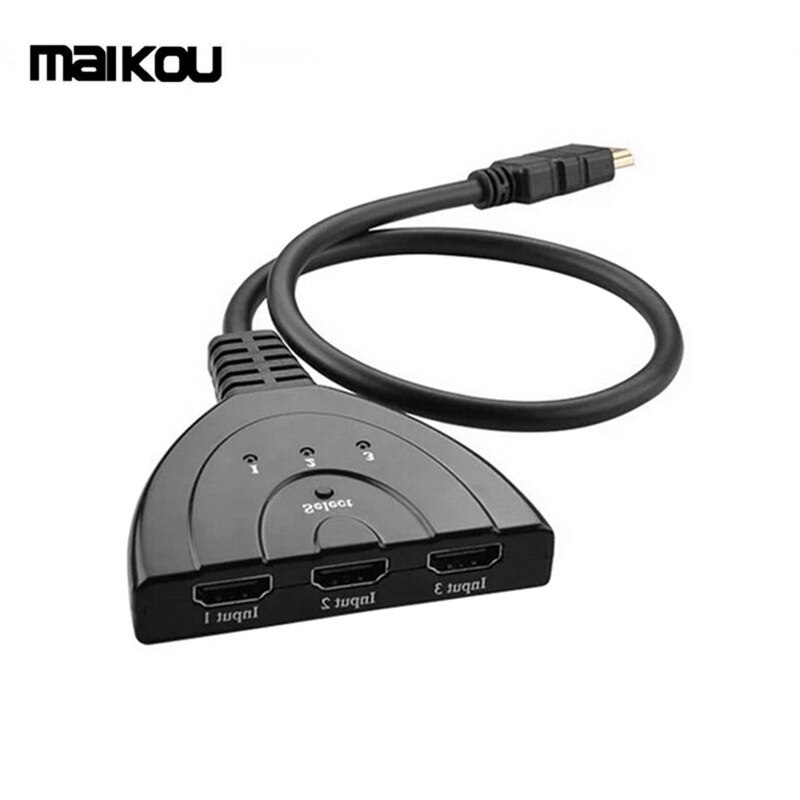 Maikou-interruptor HDMI 3x1, 3 en 1, 1080P, Hub HD