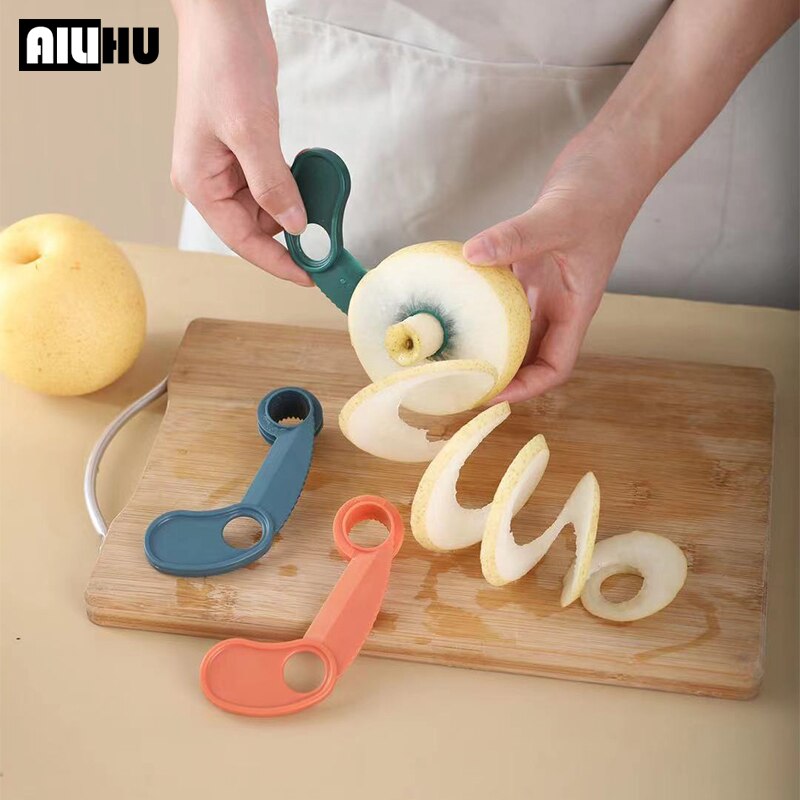 Kitchen accessories Fruit Spiral Slicer Corer Fruits and Vegetables Tool Potato Slicer Apple and Sydney Splitter Shaving Knife